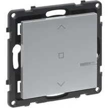 Legrand LEGRAND, SEANO with Netatmo Wandsender Rollladen, Ansteuerung von vernetzten Rollladenschaltern, Extraflache Installation, 3 V-Knopfzellen enthalten (8 Jahre Lebensdauer), Farbe: Aluminium,