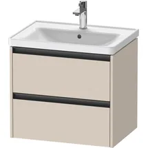 Duravit Waschtischunterschrank Ketho.2 63,4x45,5cm, Tau matt, 2 Schub., wandhängend