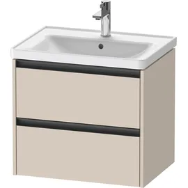 Duravit Waschtischunterschrank Ketho.2 63,4x45,5cm, Tau matt, 2 Schub., wandhängend