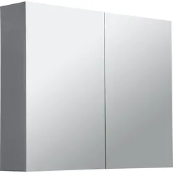 Spiegelschrank Blanda (Ausführung: Spiegelschrank Blanda Alu-Optik 800x650x165mm 2 Türen)