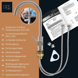 rosenhahn & söhne Föhr 200 Einhebelmischer Silber