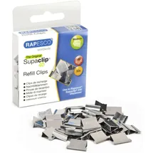 Rapesco RAPESCO® Supaclips silber 1,6 cm, 50 St.