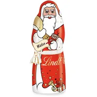 Lindt Weihnachtsmann aus weißer Schokolade mit Glöckchen 125g