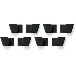 Tchibo - 4 Wandhalterungen für Deckel - schwarz