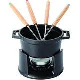 Staub Mini Fondue-Set 7 tlg. schwarz