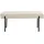 House Nordic Sitzbank Swindon Weiß 100 x 36 x 42,5 cm