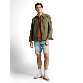 Tom Tailor Herren TTJOSH REGULAR SLIM Jeans Shorts, blau, Uni, Gr. 31