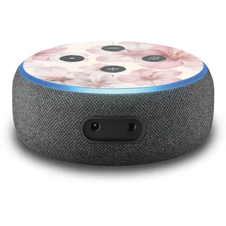 2er Set Aufkleber Kirschblüten passend für Alexa Echo Dot Gen3 Assistant R137-39