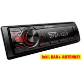 PIONEER MVH-130DAB - 1-DIN Autoradio mit MP3/USB/DAB+ - 4x50 Watt