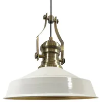 Bamyum Pendellampe Vintage, Neo-Asletl Lampe Weiß Groß Lampe