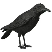 Casa Padrino Luxus Bronze Skulptur Vogel Rabe Schwarz 61 x 15 x H. 30 cm - Deko Figur - Wohnzimmer Deko - Schreibtisch Deko