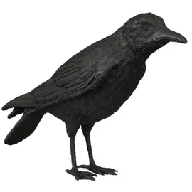 Casa Padrino Luxus Bronze Skulptur Vogel Rabe Schwarz 61 x 15 x H. 30 cm - Deko Figur - Wohnzimmer Deko - Schreibtisch Deko
