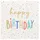 Papstar Servietten, 3-lagig 1/4-Falz 33 cm x 33 cm `Happy Birthday`
