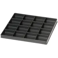WARMBIER Tiefzieh-Tray 20mm, ESD, Fächer 42 Stück, 34 x