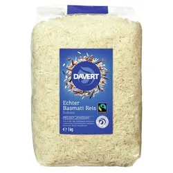 Davert - Echter Basmati Reis, weiß Fairtrade 1 kg