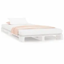 vidaXL Palettenbett 90 x 200 cm Weiß