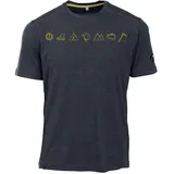 Maul Grinberg fresh - 1/2 T-Shirt+Print - dark grey - 50