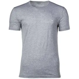 Emporio Armani Herren T-Shirt Vorteilspack - Crew Neck, Rundhals, Baumwolle Schwarz/Grau S