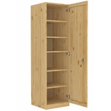 Abschließbarer Massivholzschrank Spind mit vielen Fächern aus Kiefer 90.60-45