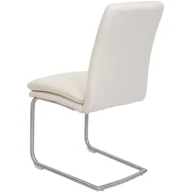 Mendler Esszimmerstuhl HWC-H70 Stoff creme-beige 6er Set