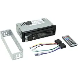 PNI Bluetooth Autoradio, Digitaler Media Player PNI-8428BT, 4 x 45 W Car Audio FM Radio, Auto MP3 Player USB/SD/AUX-Freisprechfunktion mit drahtloser Fernbedienung Schwarz