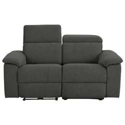 2-Sitzer HOME AFFAIRE "Binado", grau (anthrazit), B:158cm T:99cm, Webstoff (95% Polyester/5% Nylon), Sofas, mit manueller oder elektrischer Relaxfunktion mit USB-Anschluss