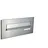 Letterbox24.de CD-1 Edelstahl Briefkasten Frontplatte mit Namensschild (160x350 mm) - LETTERBOX24.de