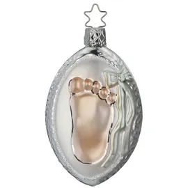 INGE-GLAS Babys Fußabdruck, 9 cm