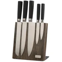 MacMa Messerblock aus Holz mit 5 verschiedenen Messern, magnetisch