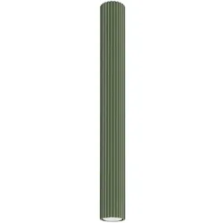 Deckenlampe Deckenleuchte Metall Olivgrün 1-Flammig Wohnzimmerlampe H 60 cm
