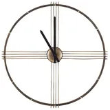 Beliani Wanduhr ASCONA 64 cm 64 Metall Gold