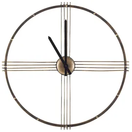 Beliani Wanduhr ASCONA 64 cm 64 Metall Gold