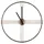 Beliani Wanduhr ASCONA 64 cm 64 Metall Gold