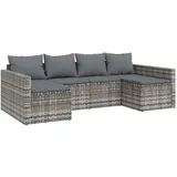 vidaXL Garten-Lounge-Set 2-tlg. grau