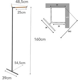 Yamazaki Garderobenständer TOWER Schwarz