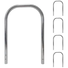 Trutzholm 5x Fahrradanlehnbügel 116x74 cm Edelstahl Fahrradständer grau