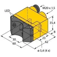 Turck Sensor NI4-DSU35TC-2Y1X2