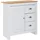 KADIMA DESIGN Moderne Schubladenkommode 79 x 81 x 35 cm Eiche-Finish / Weiß