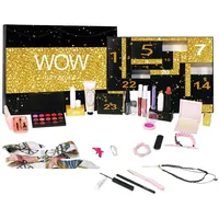 2024 Beauty Adventskalender, Make-up-Adventskalender für das neue Jahr, 24 Tage Weihnachten, Adventskalender Make-up-Box für Frauen Mädchen (schwarz)