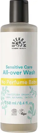 Urtekram All-Over Wash Baby Empfindliche Pflege Duftlos Flasche 250ml