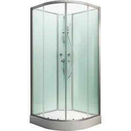 Schulte Kreta II Komplettdusche 89 x 89 x 202 cm silber EP19320601502202