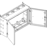ABN NT44P Wandgehäuse schutzisoliert IP55 BxHxT: 1090x690x340mm