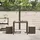vidaXL Gartenhocker mit Kissen 40 x 40 x 43 cm braun 2 St.