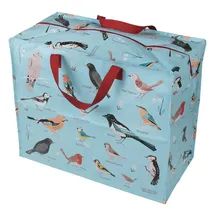Dotcomgiftshop Aufbewahrungstasche XXL 55 x 48 x 28 cm Polyester Birds