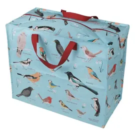 Dotcomgiftshop Aufbewahrungstasche XXL 55 x 48 x 28 cm Polyester Birds