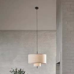 Margin Pendelleuchte Beige Canvas Ø50 - 34