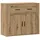 vidaXL Artisan-Eiche Büroschrank 80 x 33 x 70 cm Braun