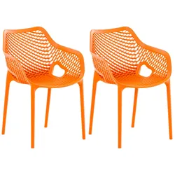 CLP 2er Set Stühle Air XL orange