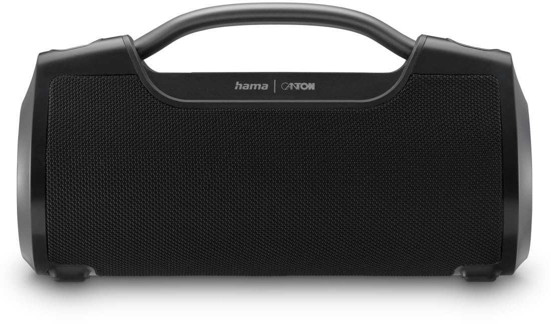 Hama Bluetooth Lautsprecher, Outdoor, 60W (wasserfest IPX6, 12 Stunden Akkulaufzeit, Pro Sound, Powerpack, Bluetooth USB, Musikbox Bluetooth, Partybox Bluetooth, Bluetooth Speaker) schwarz