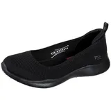 Skechers Damen Microburst 2.0 Be Iconic Trainers, Black Stretch Fit Knit Skimmmer, 41 EU Weit